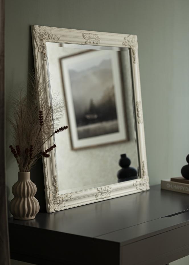 Miroir Bologna Blanc 80x80 cm