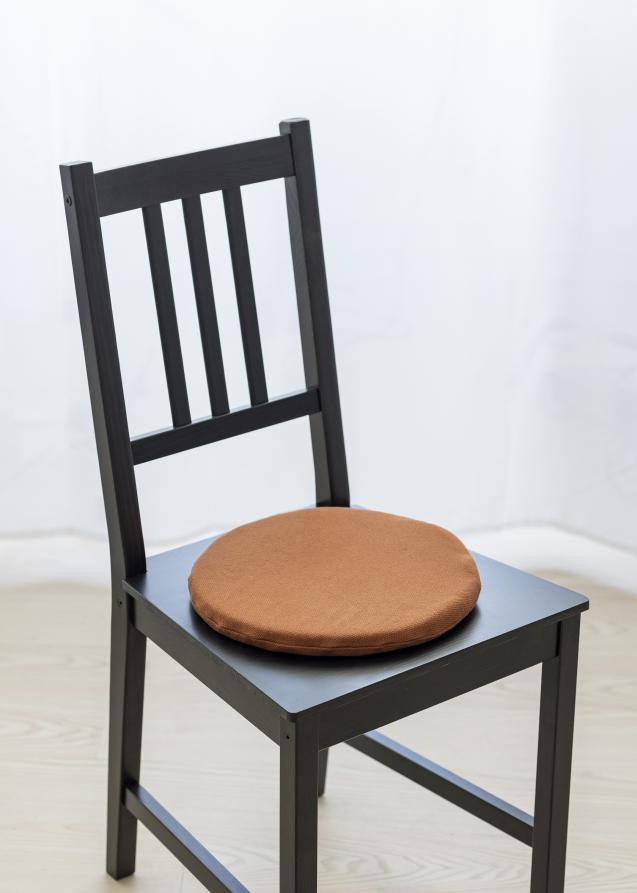 Coussin de chaise Alba - Canelle diamètre 33 cm