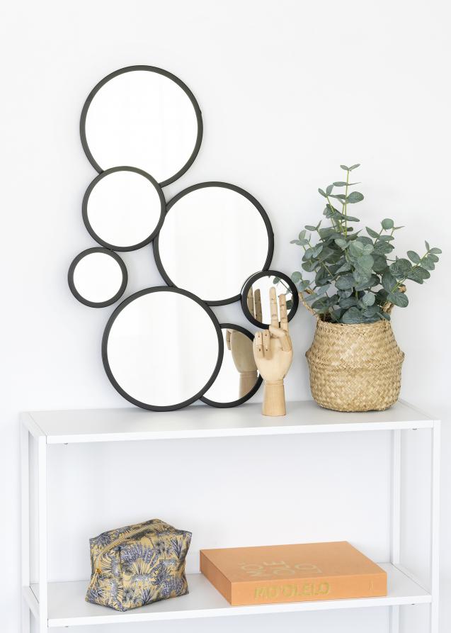 KAILA Miroir Bubbles - Noir 72x43 cm