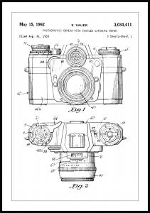 Dessin de brevet - Caméra I - Poster
