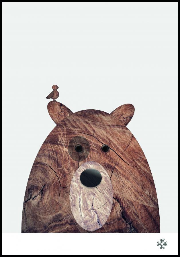 Wood bear Poster
