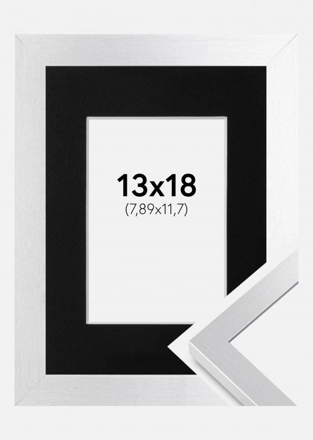 Cadre Selection Argent 13x18 cm - Passe-partout Noir 3,5x5 pouces