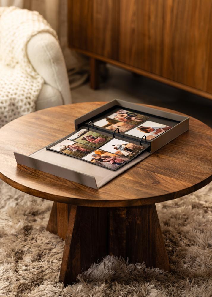 KAILA MOMENTS Grey - Coffee Table Photo Album (60 Pages Noires)