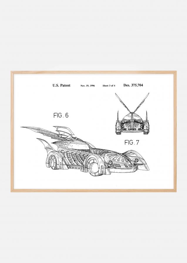 Dessin de brevet - Batman - Batmobile 1996 III Poster