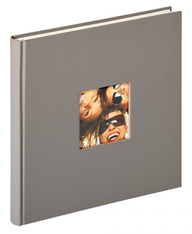 Fun Design Gris - 26x25 cm (40 Pages blanches / 20 feuilles)