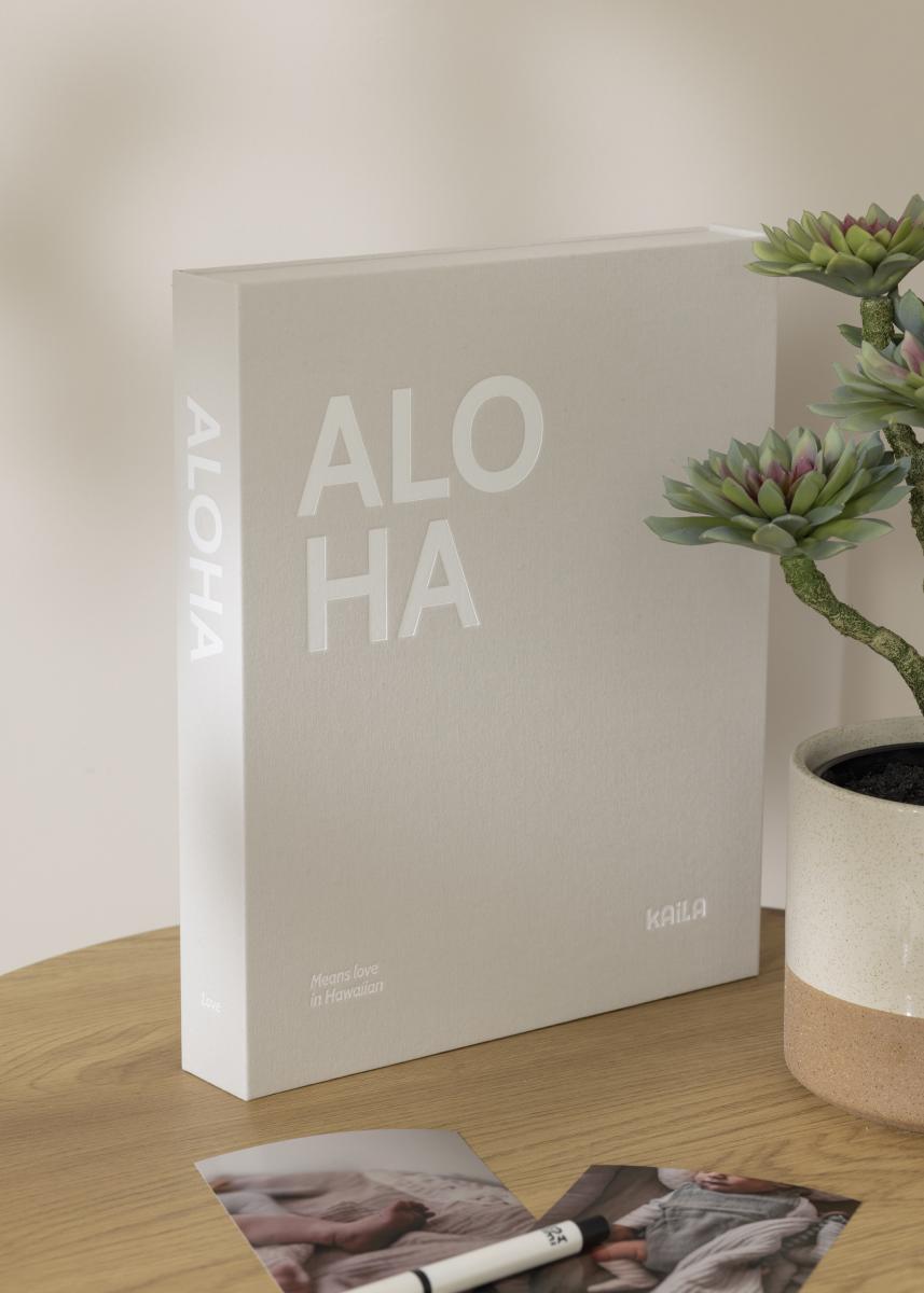 KAILA ALOHA - Coffee Table Photo Album (60 Pages Noires / 30 Feuilles)