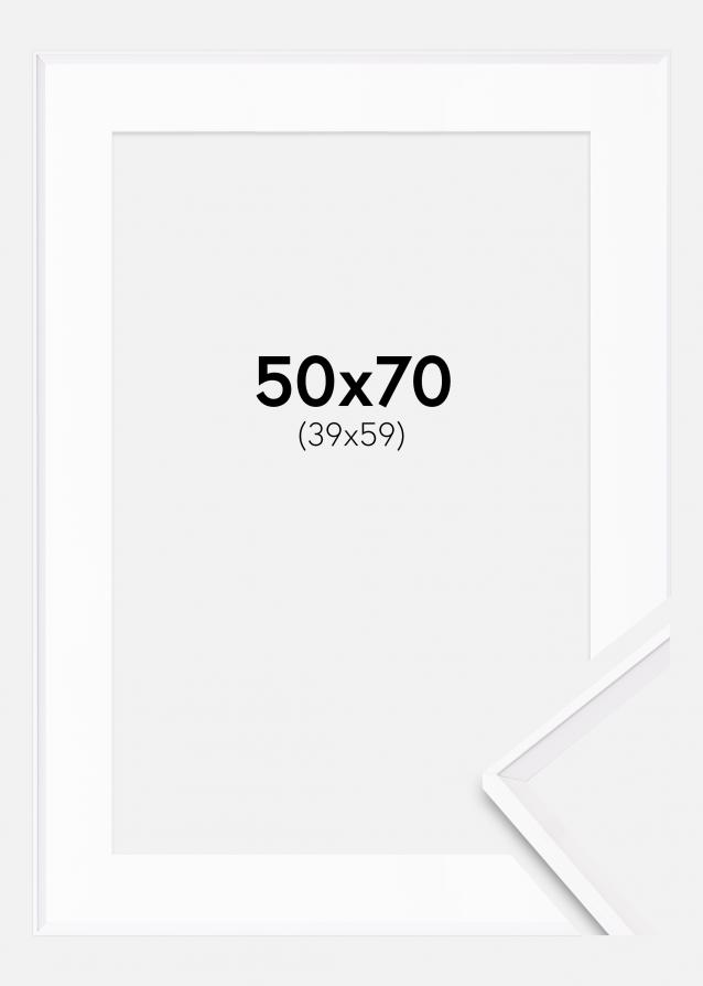 Cadre Desire Blanc 50x70 cm - Passe-partout Blanc 40x60 cm