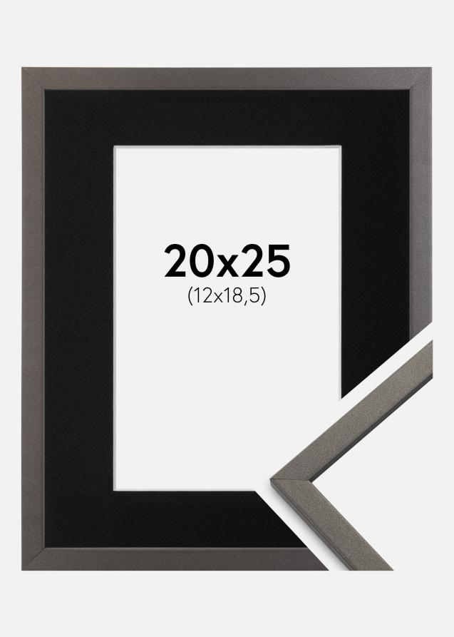 Cadre Edsbyn Graphite 20x25 cm - Passe-partout Noir 13x19,5 cm