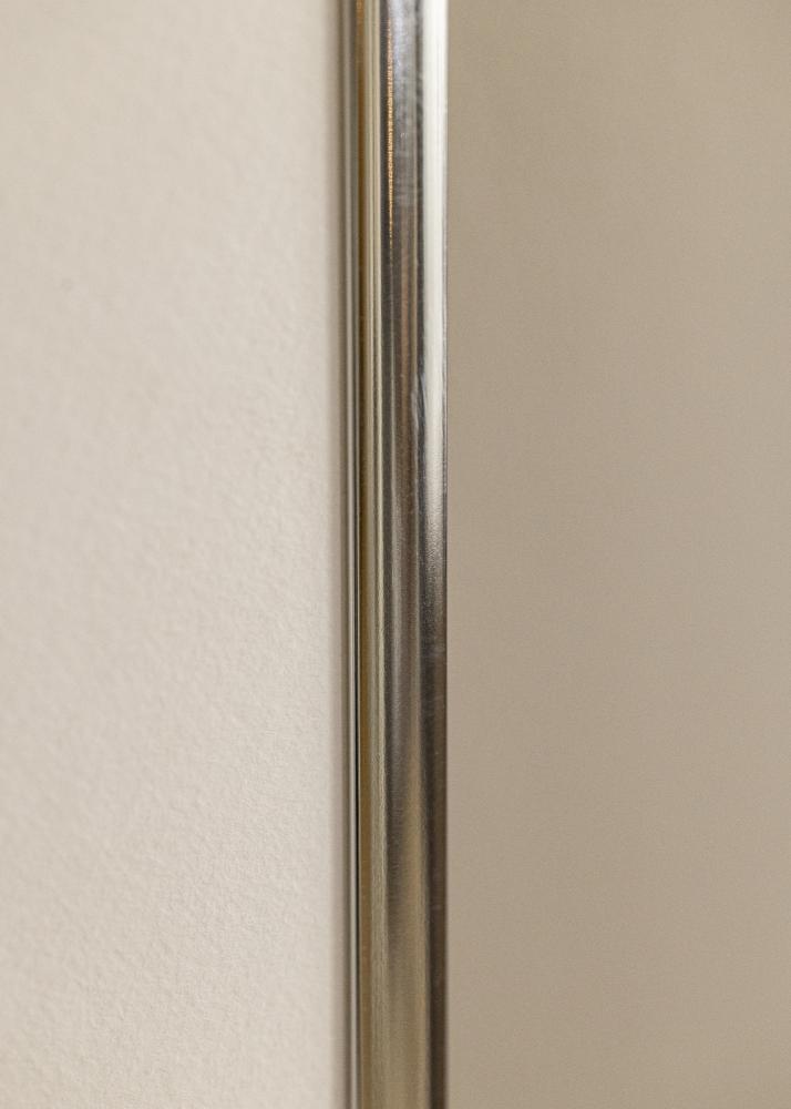 Cadre Aluminium Verre Acrylique Brillant Argent 70x100 cm