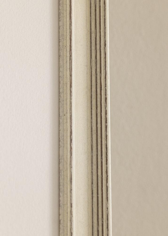 Cadre Shabby Chic Verre Acrylique Blanc 60x80 cm