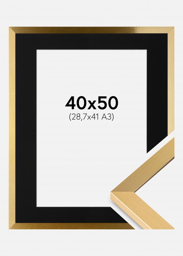 Cadre Selection Or 40x50 cm - Passe-partout Noir 29,7x42 cm (A3)