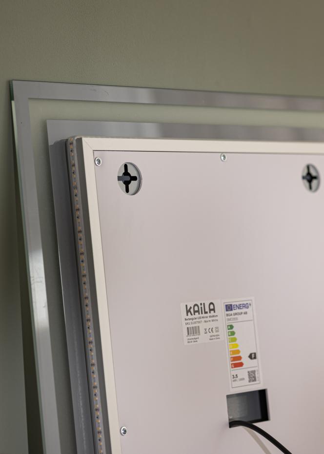 KAILA Miroir Framed LED 60x80 cm