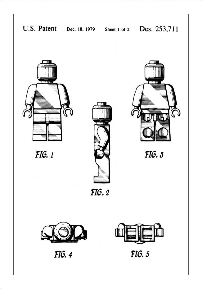 Dessin de brevet - Lego I - Poster