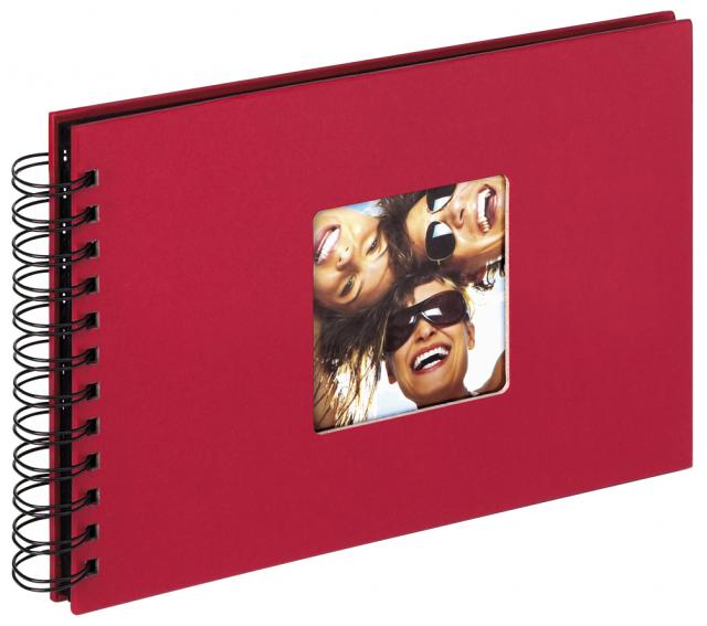 Fun Album spirale Rouge - 23x17 cm (40 pages noires / 20 blad)