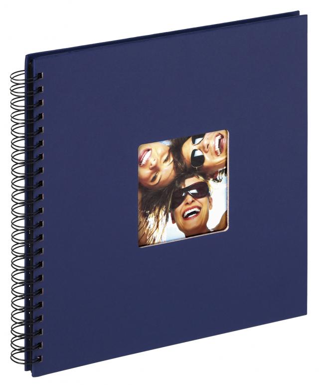 Fun Album spirale Bleu - 30x30 cm (50 pages noires / 25 feuilles)
