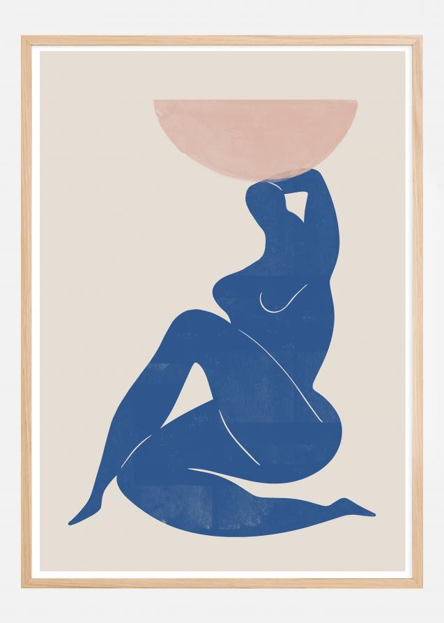 Vase and Woman Poster