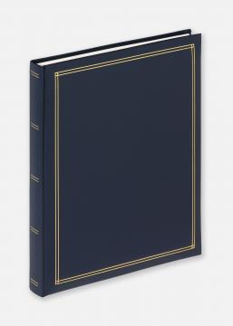 Monza Album Autocollant Bleu - 25x30 cm (30 pages blanches / 15 feuilles)
