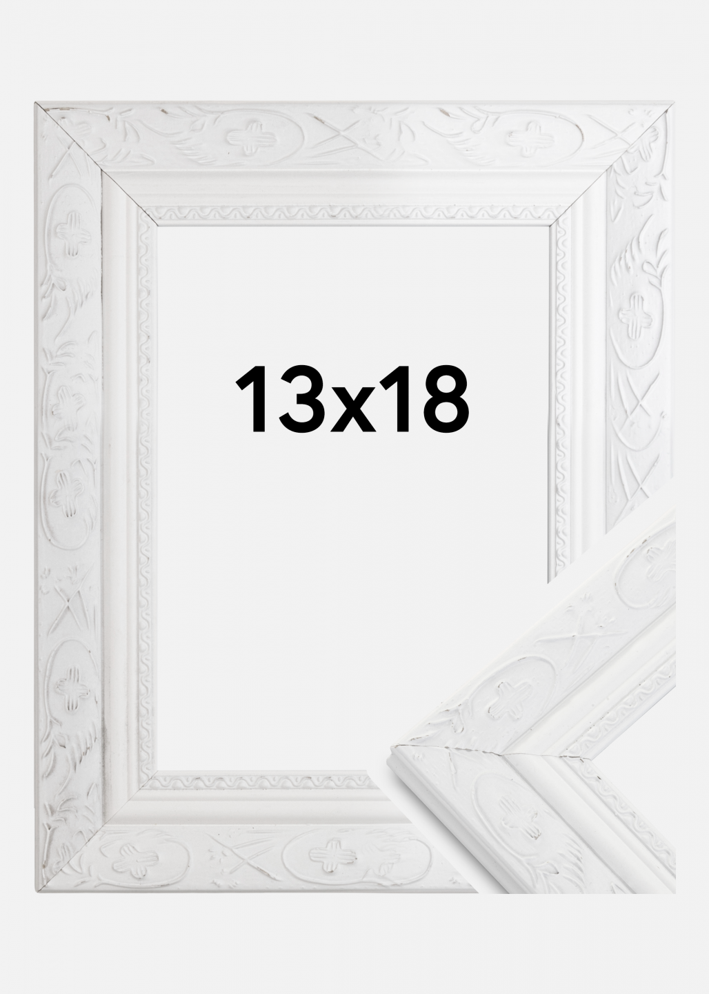 Achetez Cadre Baroque Blanc 50x70 cm ici 