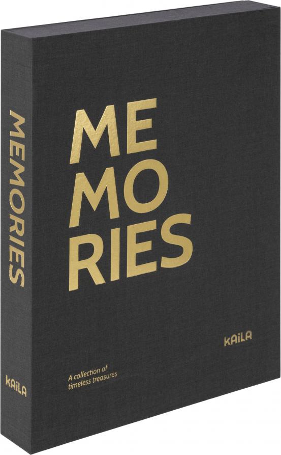KAILA MEMORIES Black XL - Coffee Table Photo Album (20 Pages Noires)