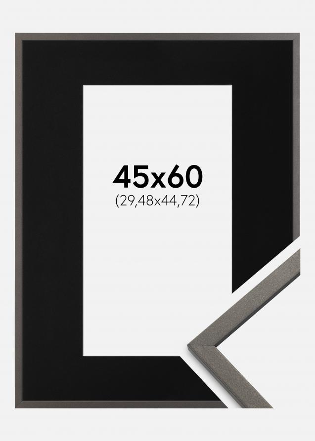 Cadre Edsbyn Graphite 45x60 cm - Passe-partout Noir 12x18 pouces
