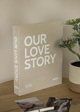 KAILA OUR LOVE STORY Grey - Coffee Table Photo Album (60 Pages Noires)