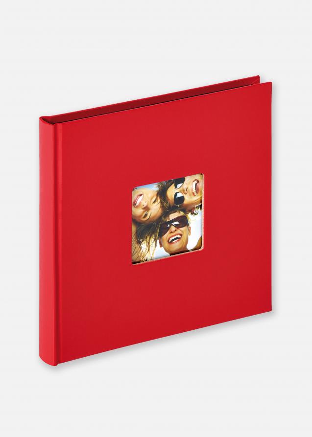 Fun Album Rouge - 18x18 cm (30 pages noires / 15 feuilles)