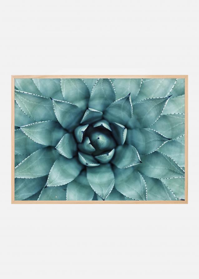 Turquoise Fleur Poster