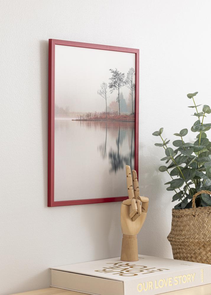 Cadre Edsbyn Verre Acrylique Rouge 40x60 cm