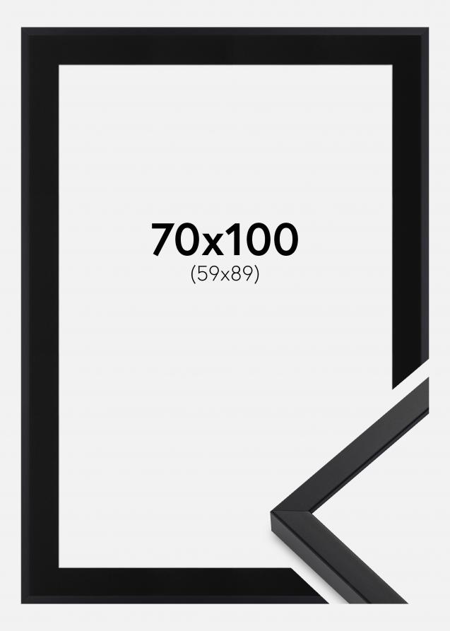 Cadre E-Line Wide Noir 70x100 cm - Passe-partout Noir 60x90 cm