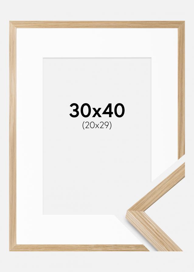 Cadre Soul Oak Veneer 30x40 cm - Passe-partout Blanc 21x30 cm