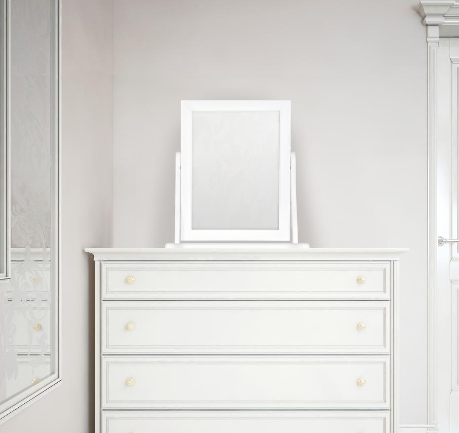 Miroir de maquillage Bella Blanc - 46x49 cm