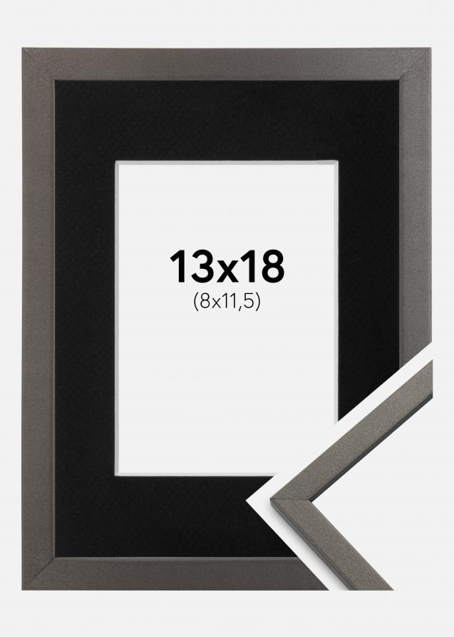 Cadre Edsbyn Graphite 13x18 cm - Passe-partout Noir 9x12 cm