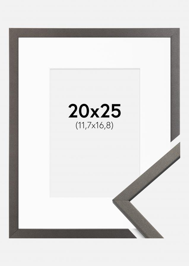 Cadre Edsbyn Graphite 20x25 cm - Passe-partout Blanc 5x7 pouces