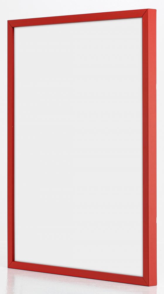 Cadre E-Line Rouge 70x100 cm - Passe-partout Blanc 62x85 cm