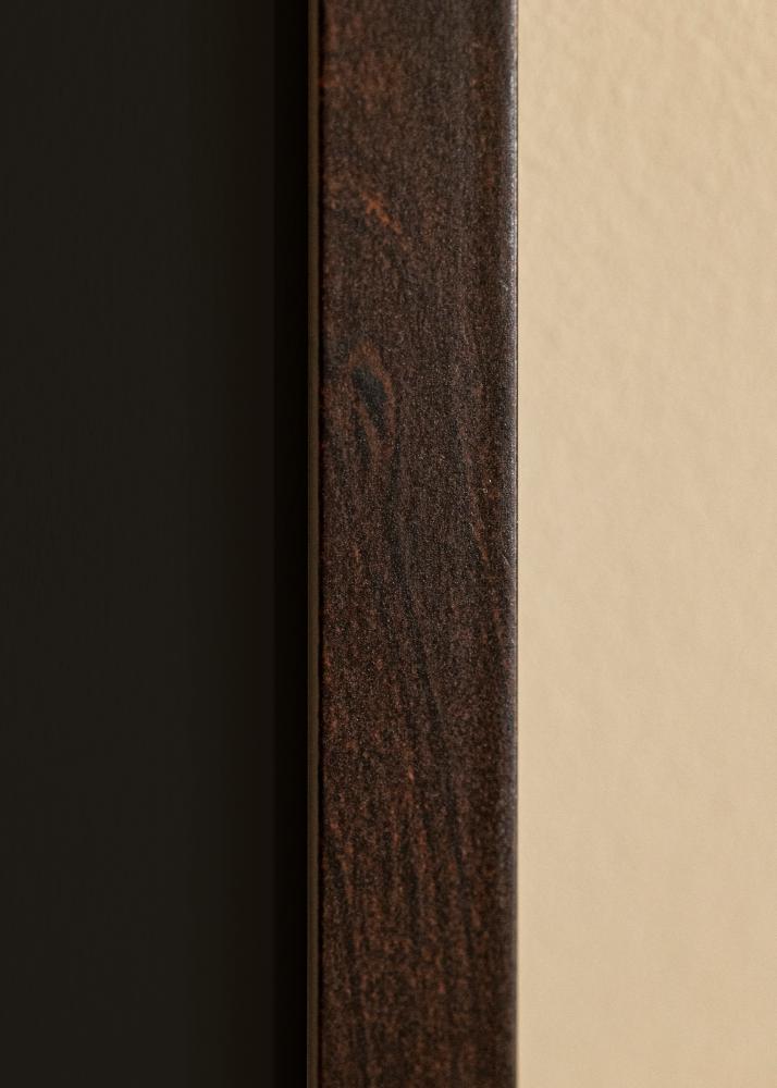 Cadre Selection Noyer 40x50 cm - Passe-partout Noir 29,7x42 cm (A3)