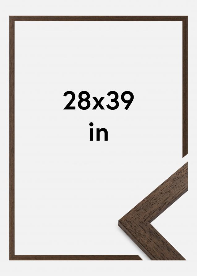 Cadre Brown Wood Verre Acrylique 28x39 inches (71,12x99,06 cm)