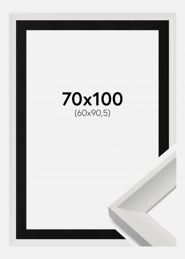 Cadre Öjaren Blanc 70x100 cm - Passe-partout Noir 61x91,5 cm