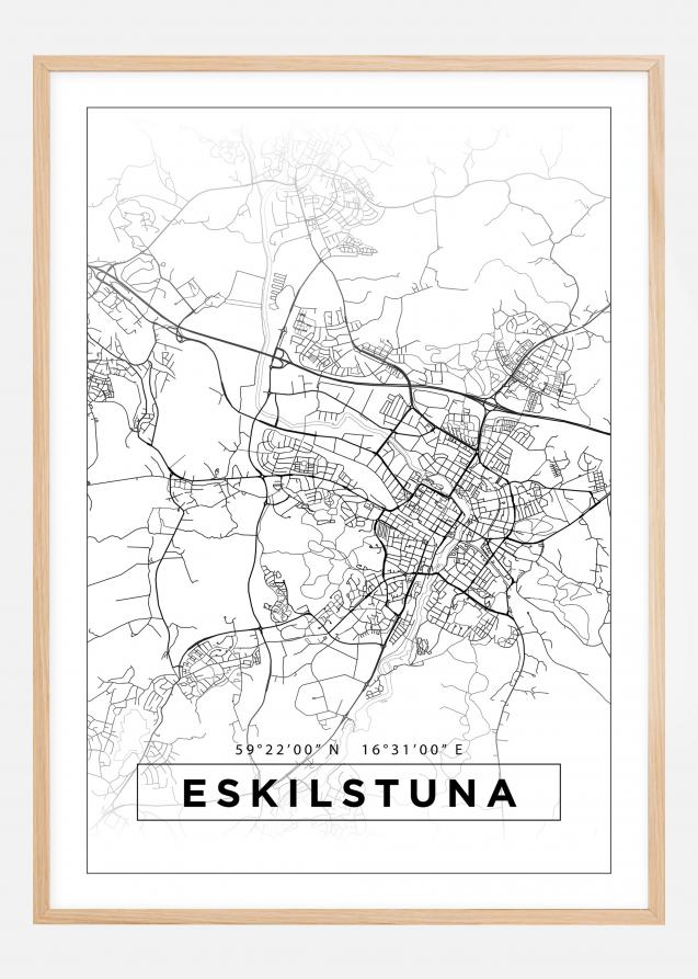 Map - Eskilstuna - White