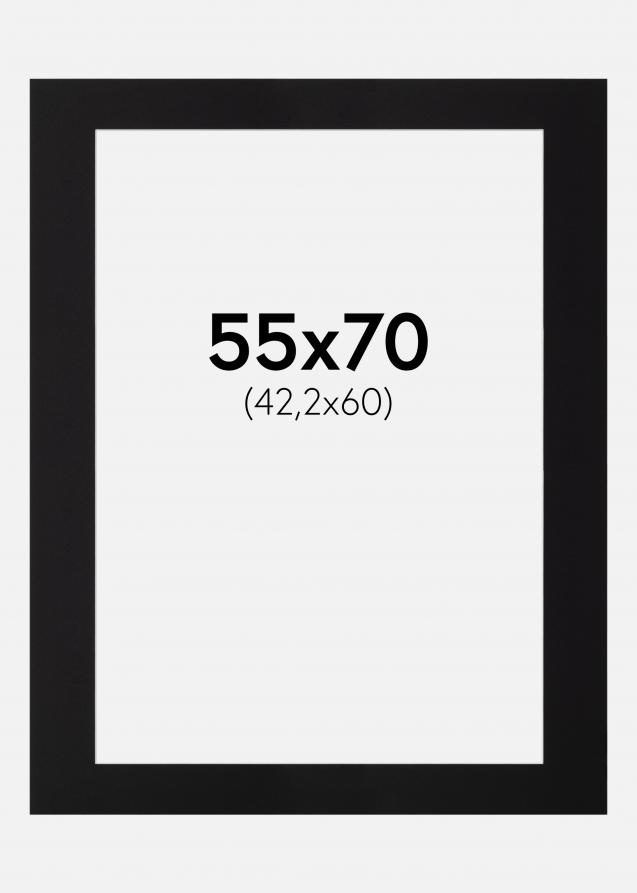 Passe-partout Canson Noir (noyau blanc) 55x70 cm (42,2x60)