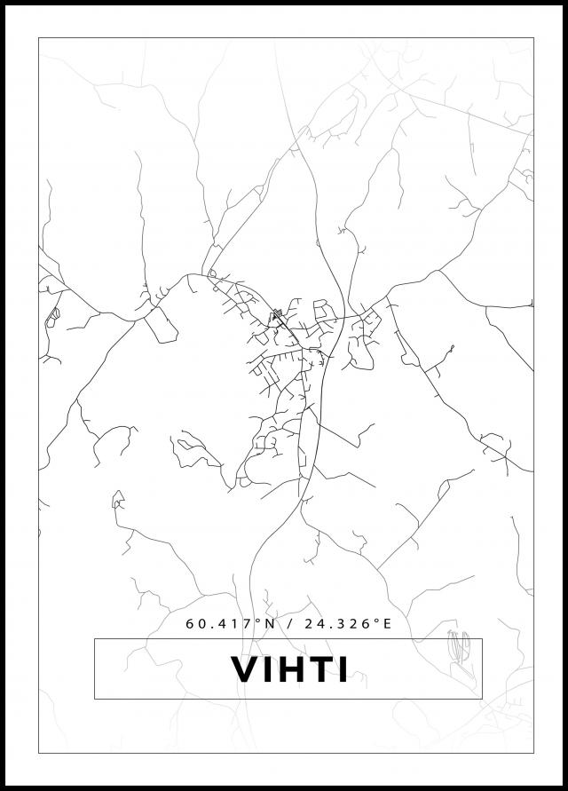 Map - Vihti - White
