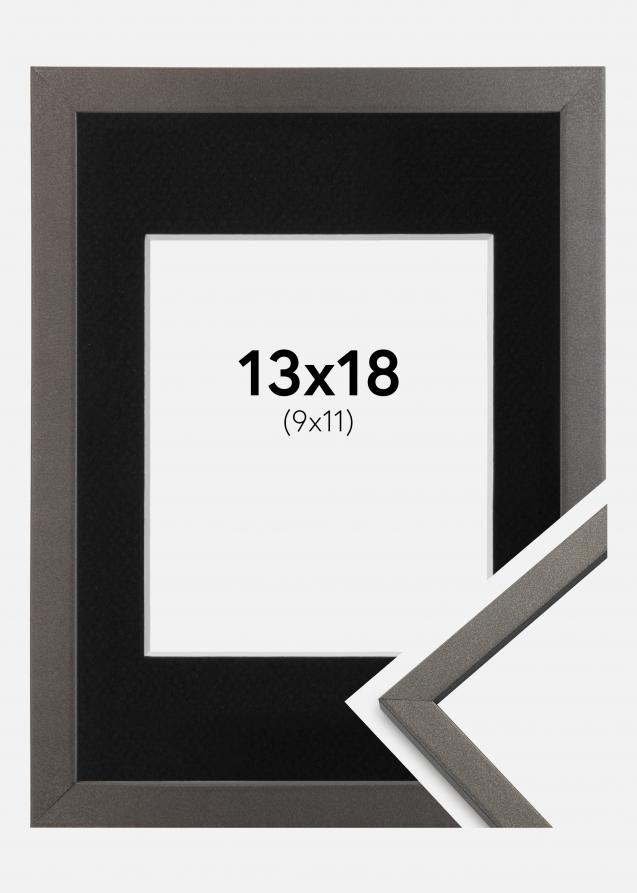 Cadre Edsbyn Graphite 13x18 cm - Passe-partout Noir 10x12 cm