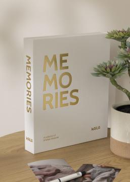 KAILA MEMORIES Cream - Coffee Table Photo Album (60 Pages Noires / 30 Feuilles)