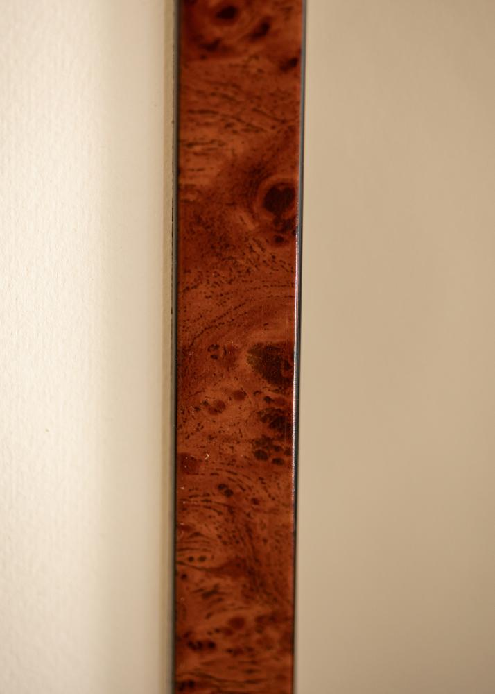 Cadre Hermes Verre acrylique Burr Walnut 70x90 cm