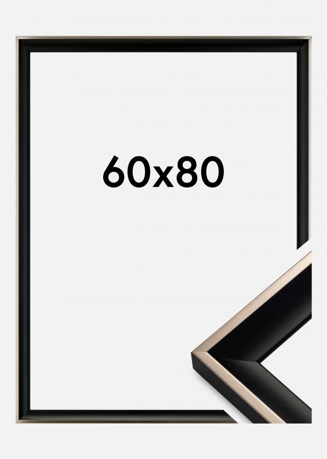 Cadre Öjaren Noir-Argent 60x80 cm