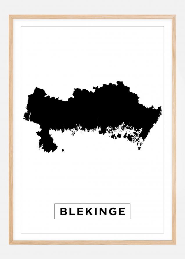Map - Blekinge - White