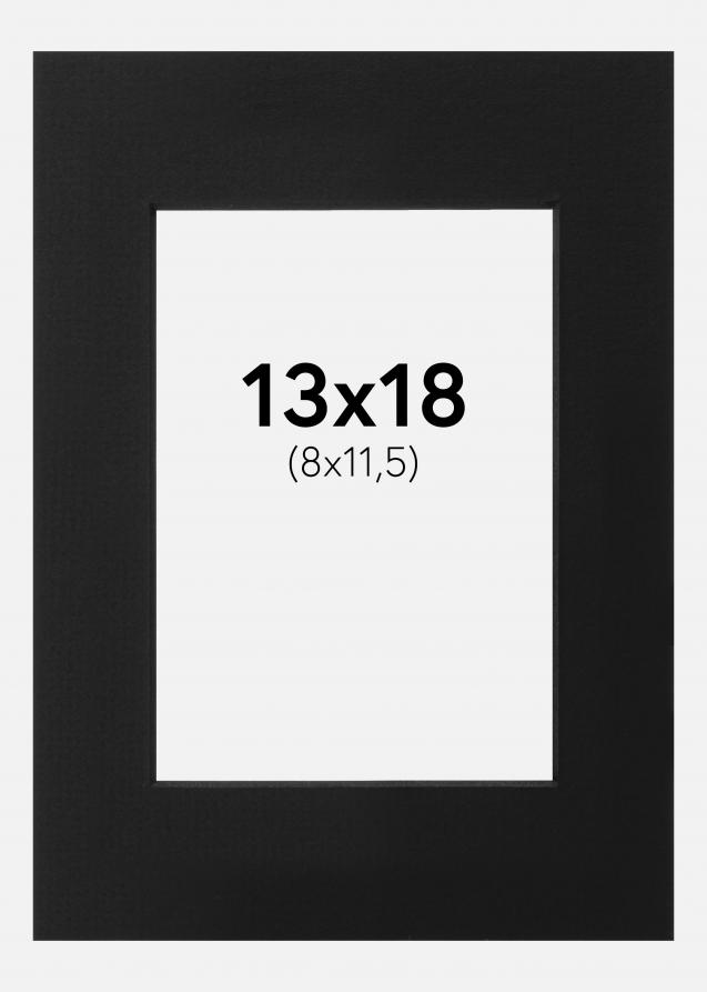 Passe-partout Noir (noyau noir) 13x18 cm (8x11,5)