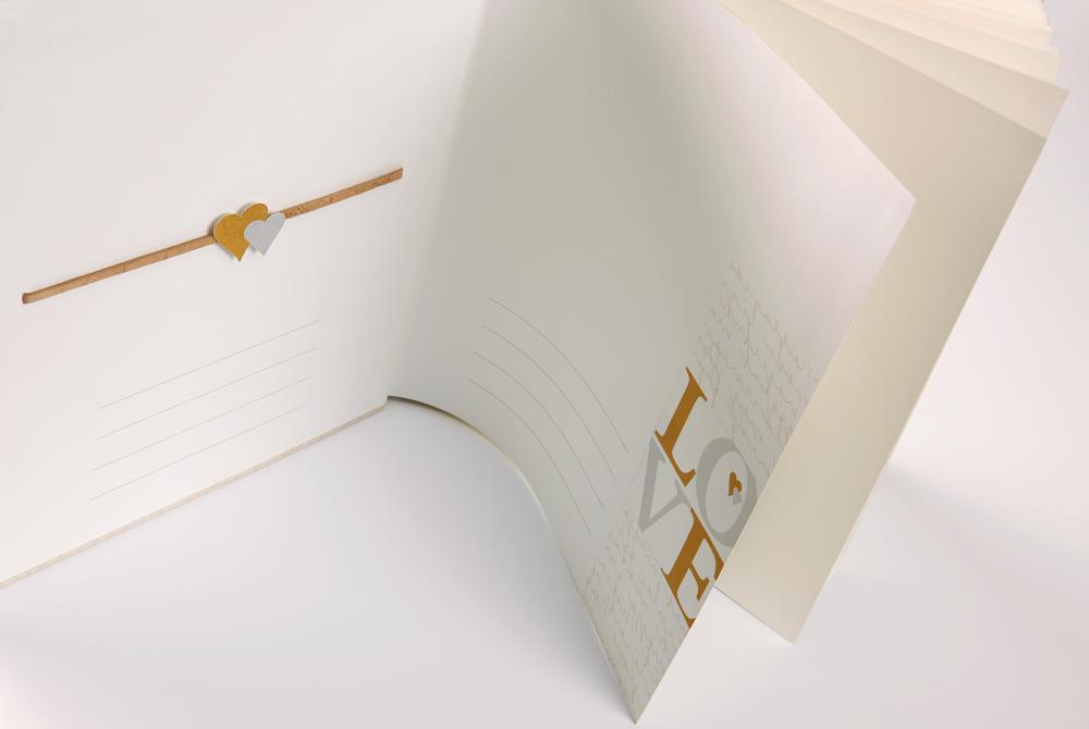 Comunit Album de mariage - 28x30,5 cm (50 pages blanches / 25 feuilles)