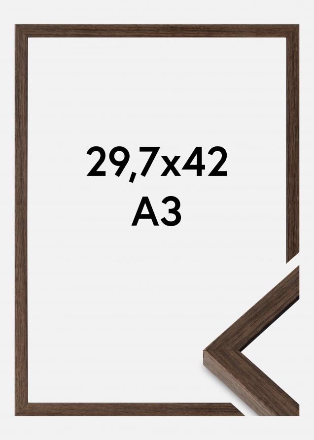 Cadre Ares Verre acrylique Noyer 29,7x42 cm (A3)