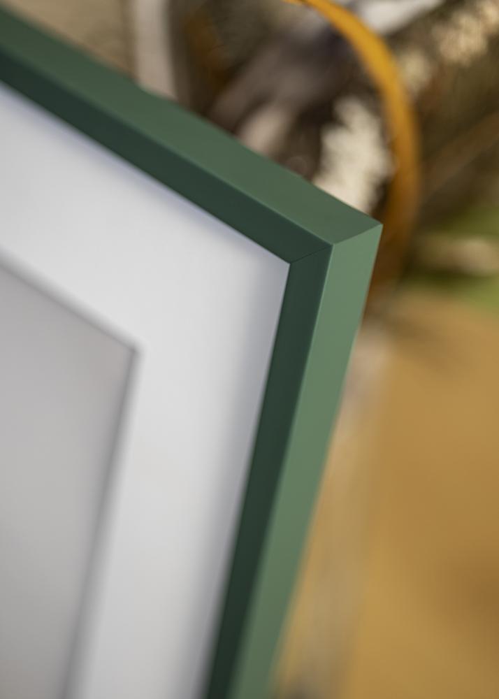 Cadre E-Line Vert 70x100 cm - Passe-partout Blanc 24x36 pouces