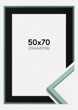 Cadre E-Line Vert 50x70 cm - Passe-partout Noir 16x24 pouces